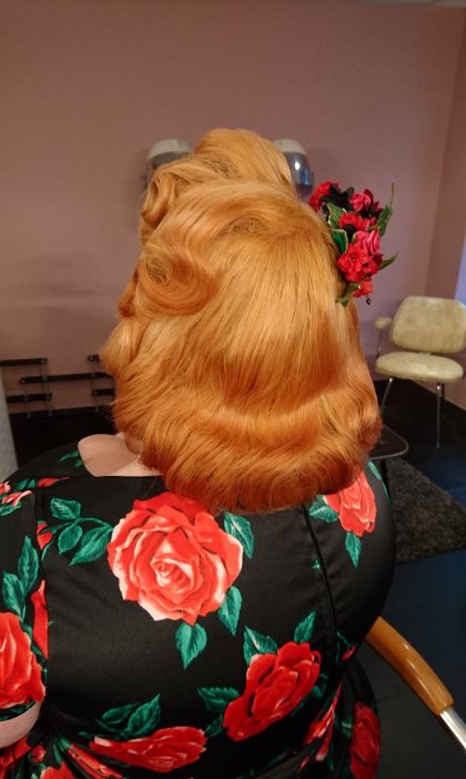 winner, lucie-luella, make-me-over, stockport, vintage-hair, pageboy, middycut, horseshoe-cut, road-trip, strawberry-blonde, vintage-waves, make-over, hair-transformation