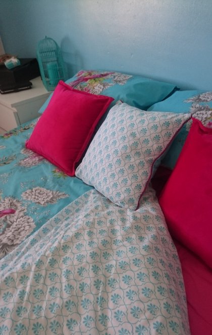 primark, primarni, bedroom-makeover, duver-cover, kingsize-duvet-cover, new-bedding, bird-of-paradise, decorative-pillows, bedding-set, tropical-pattern, budget-buy-bedding, plus-size-girl, plus-size-blogger, ps-blogger, fat-girl, fatshionista, fatshion