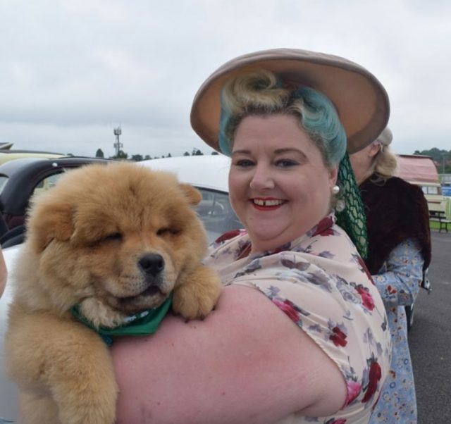 chow chow, leicester vintage carnival, hell bunny dress, plus size blogger, vintage blogger, theodore, vintage style, vintage events, custom cars, classic car show, 