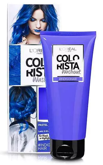 L'Oreal, Colorista, Wash in Dye, Semi Permanent, vibrant hair dye, indigo hair dye