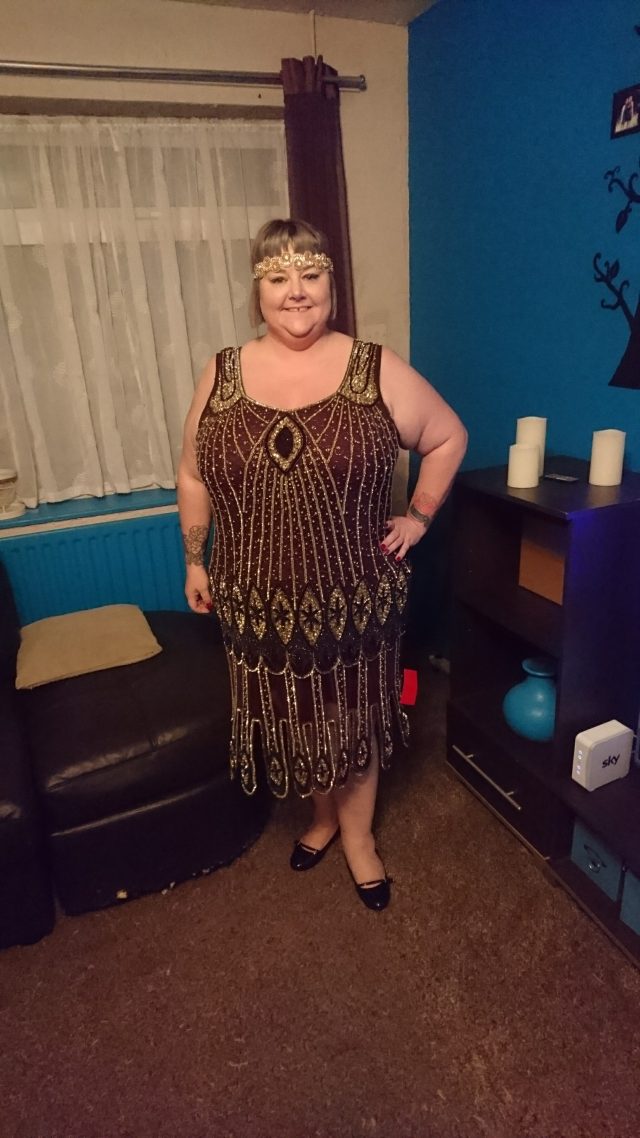 gatsbylady, flapper style, flapper girl, 20's style, flapper dress, headband, beaded dress, plus size dress, plus size flapper, the great gatsby, flapper style icon, plus size fashion, plus size style, plus size clothing, gatsbylady dresses, 