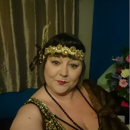 plus size vintage, plus size clothing, plus size outfit, plus size model, gatsbylady, flapper dress, plus size flapper dress, plus size 1920's, plus size gatsby dress, gatsby style, murder mystery evenings, the deco theatre, murder mystery night,