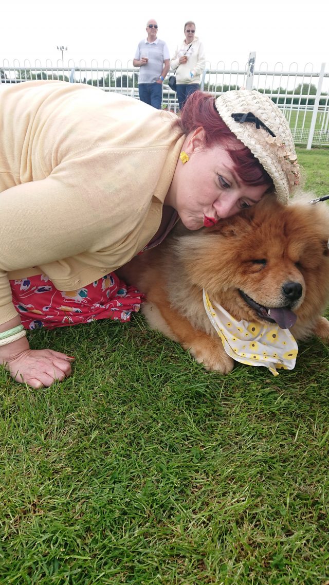 vintage style, vintage dress, vintage ladies, vintage hat, chow chow, theodore, theodorable, leicester vintage carnival, craig thorpe photography, barry pickering photography, leicester racecours, ajs diner, rock n roll, vintage cars, vintage pals, jg and the ultimates 