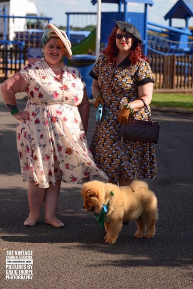 vintage style, vintage dress, vintage ladies, vintage hat, chow chow, theodore, theodorable, leicester vintage carnival, craig thorpe photography, barry pickering photography, leicester racecours, ajs diner, rock n roll, vintage cars, vintage pals, jg and the ultimates 