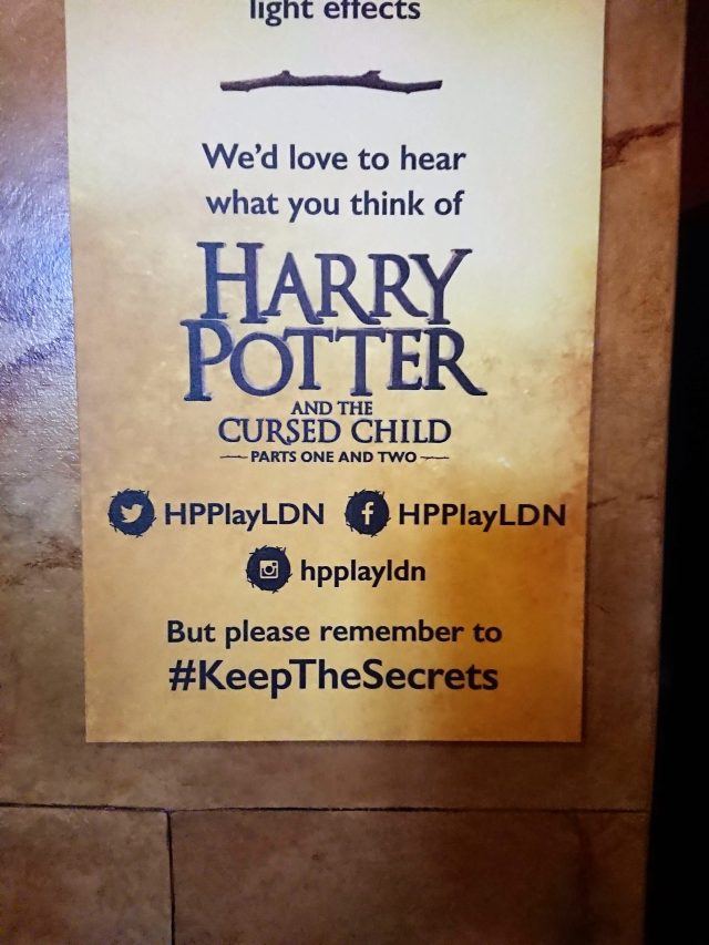 Harry Potter. Harry Potter and the Cursed Child. West End Theatre., London Theatre, Theatre Trips. Blogger Adventures, Hermione Grainger, Ron Weasley, Hogwarts, Five Guys, Kings Cross, CrossTown Donuts