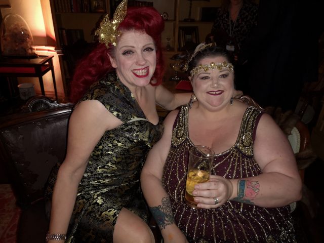The Bouverie Saloon, The Roaring Twenties, Speakeasy, Gin Joint, Opening Night, Miss Em, Coco Nobel, The Gin Lady, Plus Size Vintage, Plus Size Flapper, Gatsby Lady, Plus Size Clothing, Plus Size Evening wear, Plus Size Adventures, Vintage Style, Vintage clothing, Beaded Flapper Dress, Size 26 Style