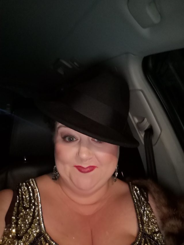 The Bouverie Saloon, The Roaring Twenties, Speakeasy, Gin Joint, Opening Night, Miss Em, Coco Nobel, The Gin Lady, Plus Size Vintage, Plus Size Flapper, Gatsby Lady, Plus Size Clothing, Plus Size Evening wear, Plus Size Adventures, Vintage Style, Vintage clothing, Beaded Flapper Dress, Size 26 Style