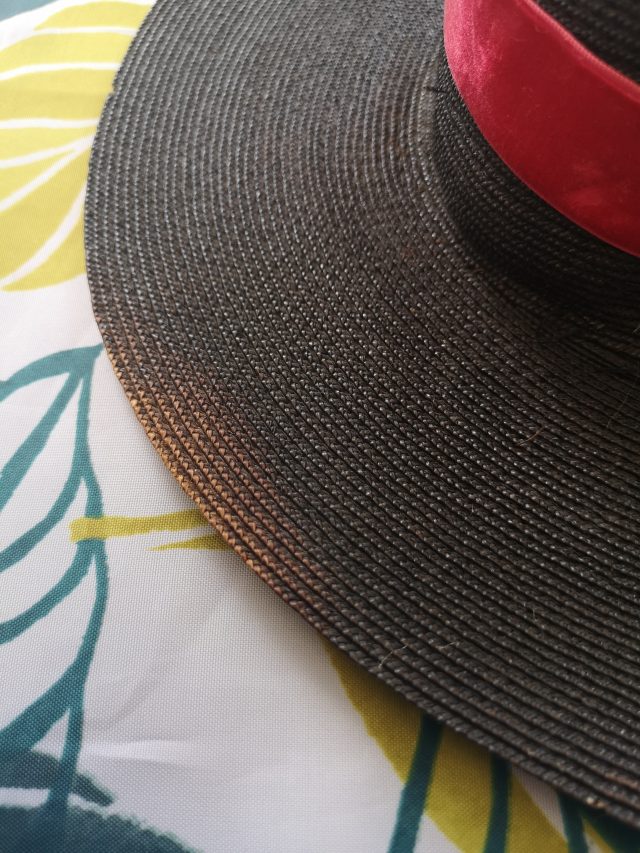 Hat, Hat, Hat Wearer, Hat Style, Hat Porn, Hats of Instagram, Millinery, Vintage Hats, Vintage Millinery, Hardy Amies, 1940's Hats, 1930's Hats, Platter Hat, Cartwheel Hat, Topper Hat, Straw Hat, Hat renovation, Hat repair, Straw Hair Repair, 