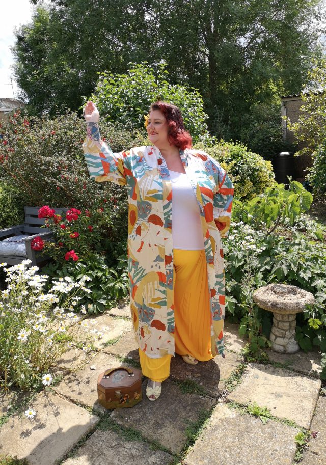 1930s Style, 1930s Beach Pyjamas, Beach Pyjamas, Kimono, Wide Leg Trousers, Shein Clothing, Shein Curve Plus, Shein Plus Size, Plus Size Clothing, Plus Size Vintage Style, Plus Size Fashion, Plus Size Style, Size 26 Style, Plus Size Reviews