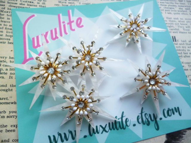 luxulite, luxulite brooch, luxulite earrings, luxulite bangles, fakelite, acrylic jewellery, vintage style jewellery, vintage jewellery, repro jewellery, 