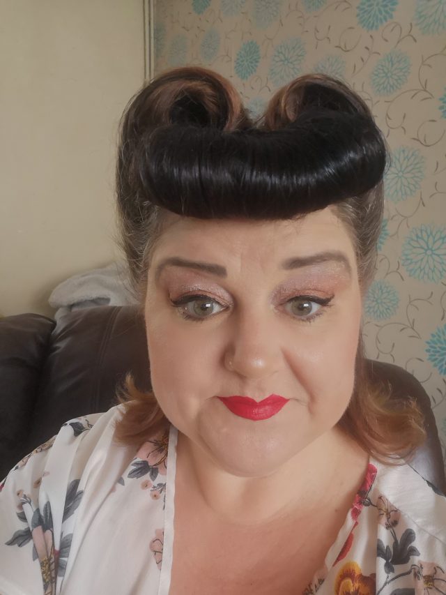 Bumper Bangs, Victory Rolls, Heidi Roll, Vintage Hair, Vintage Hairstyles, Vintage Salon, Le Keux Vintage Salon, Le Keux Vintage Hair, Le Keux Photoshoots, Vintage Wave, Vintage Curls, Dita Hair, Boo Brown, 