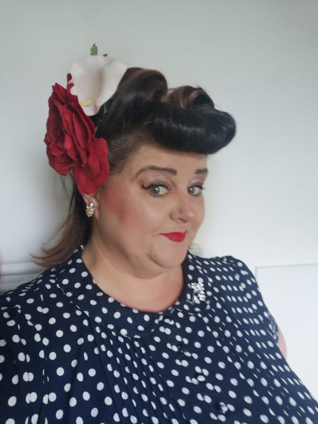 Bumper Bangs, Victory Rolls, Heidi Roll, Vintage Hair, Vintage Hairstyles, Vintage Salon, Le Keux Vintage Salon, Le Keux Vintage Hair, Le Keux Photoshoots, Vintage Wave, Vintage Curls, Dita Hair, Boo Brown, 