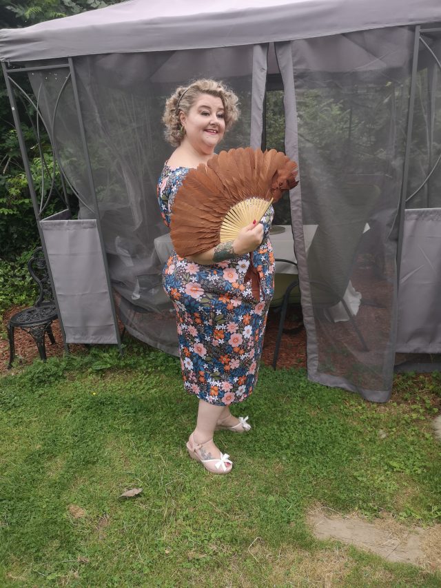 Lady V London, Lady Volup, Plus Size Clothing, Plus Size Dresses, Plus Size Outfits, Plus Size Style, Vintage Style Clothing, Vintage Style, Lulu Hun Shoes, Heritage Re-Loved, Vintage Style Millinery, Millinery, Floral Dresses, Wiggle Dresses, Size 26 Style, Bow and Crossbones Bangles