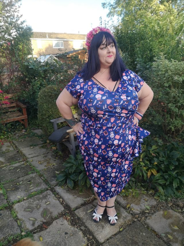 Lady V London, Lady Volup, Plus Size Clothing, Plus Size Dresses, Plus Size Outfits, Plus Size Style, Vintage Style Clothing, Vintage Style, Lulu Hun Shoes, Heritage Re-Loved, Vintage Style Millinery, Millinery, Floral Dresses, Wiggle Dresses, Size 26 Style, Bow and Crossbones Bangles