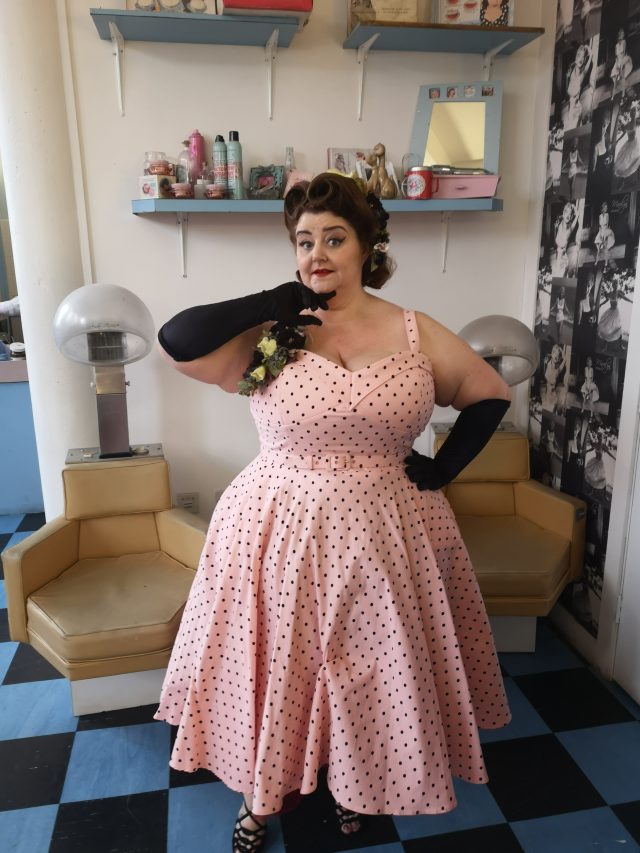 Vixen, Vixen by Micheline Pitt, Maneater Dress, Vixen by Micheline Pitt,  Polka Dot Dress, Vintage Style, Vintage Dress, Vintage Girl, Size 26 Style