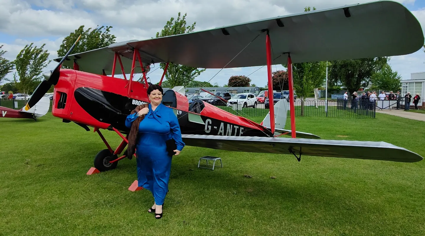 The Aviator, The Aviator Sywell, Sywell Airfield, Light Aircraft, Tiger Moth Planes, Heritage Aviation, Heritage Aviation Scholarship, Thomas Castle Aviation Heritage Scholarship, G-ANTE Tiger Moth, Art Deco Hotel, Art Deco Styling, Plus Size Adventures, Plus Size Clothing, Plus Size Style