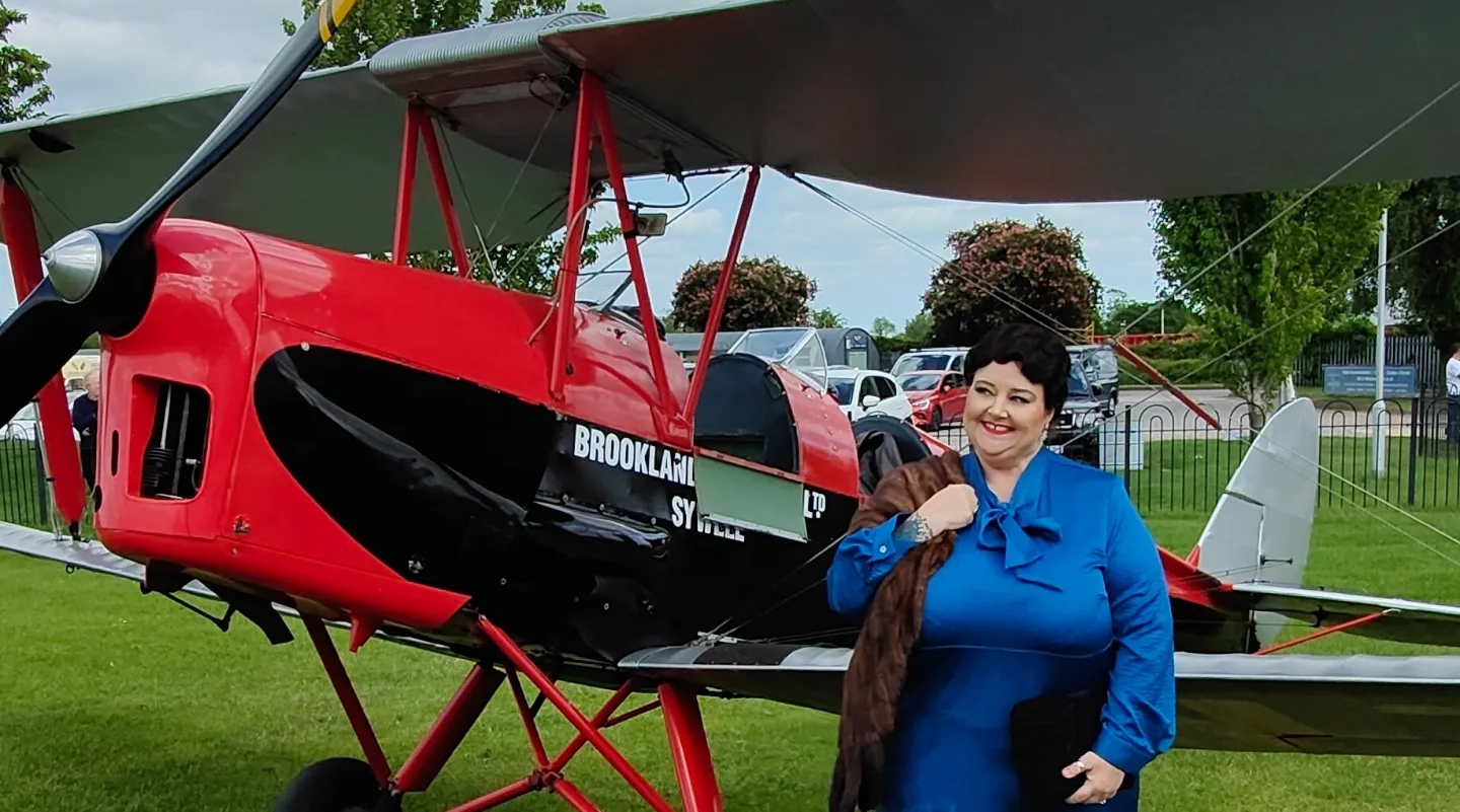 The Aviator, The Aviator Sywell, Sywell Airfield, Light Aircraft, Tiger Moth Planes, Heritage Aviation, Heritage Aviation Scholarship, Thomas Castle Aviation Heritage Scholarship, G-ANTE Tiger Moth, Art Deco Hotel, Art Deco Styling, Plus Size Adventures, Plus Size Clothing, Plus Size Style