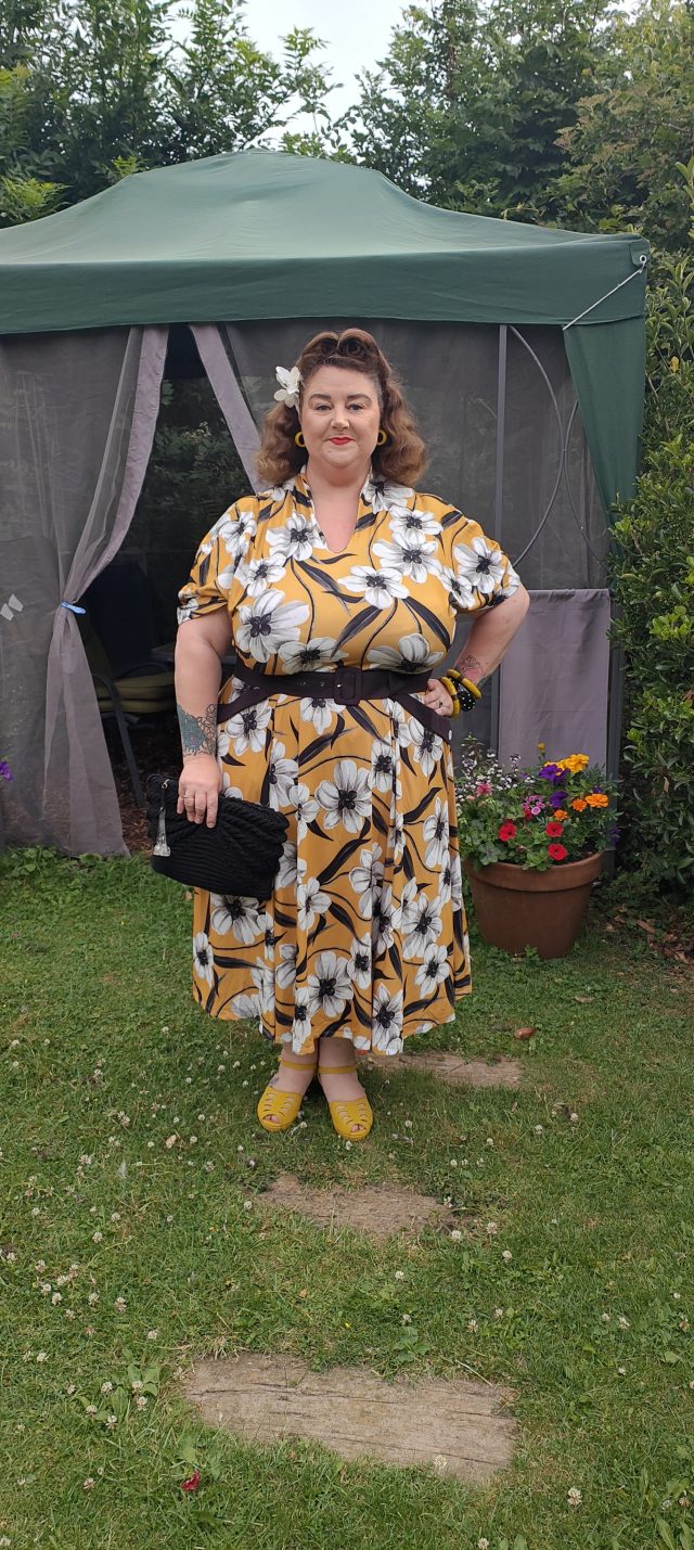 Miss Candyfloss, Boho Chic Clothing, Miss Candyfloss Dress, Vintage Style Dress, Vintage Styling, Size 26 Style, Plus Size Clothing, Plus Size Style, Plus Size Clothing, Plus Size Lifestyle, Floral Dress, Vintage Hair, Wet Set and Brush Out