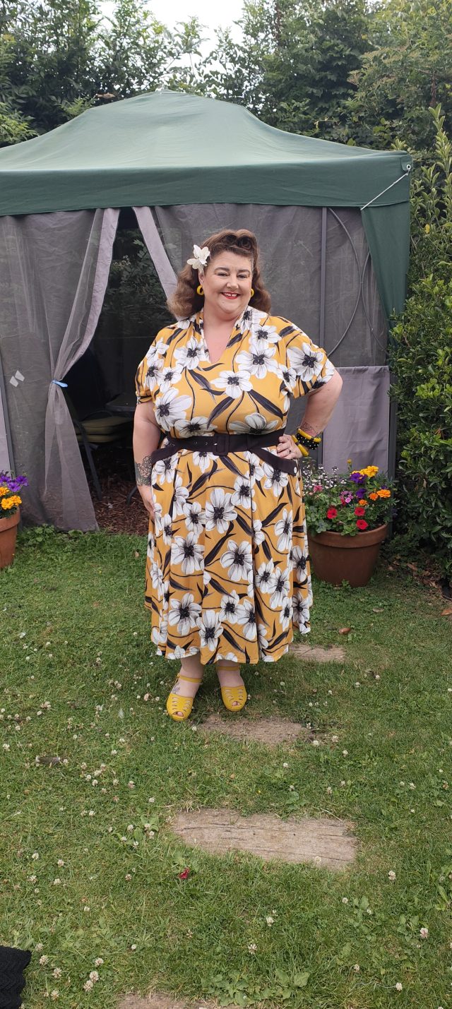 Miss Candyfloss, Boho Chic Clothing, Miss Candyfloss Dress, Vintage Style Dress, Vintage Styling, Size 26 Style, Plus Size Clothing, Plus Size Style, Plus Size Clothing, Plus Size Lifestyle, Floral Dress, Vintage Hair, Wet Set and Brush Out