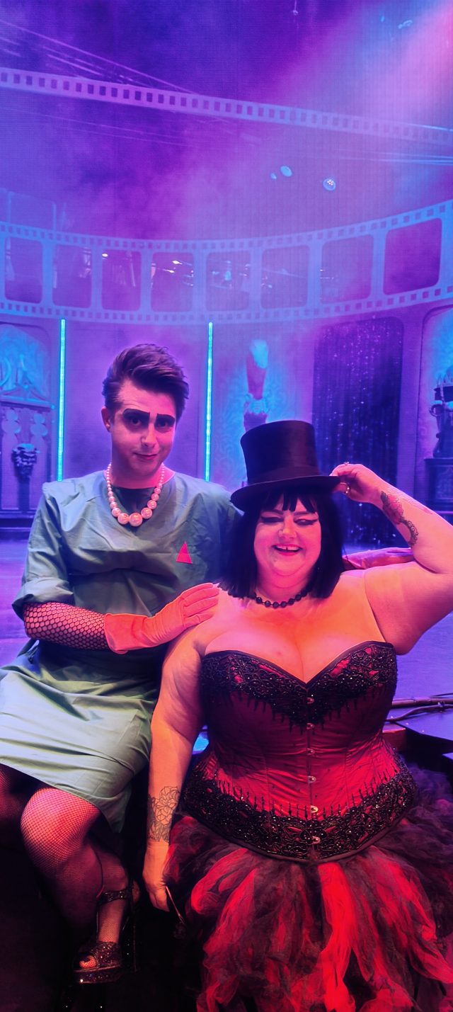 Rocky Horror Show, Rocky Horror Picture Show, RHS, RHPS, Derngate Theatre, Rocky Horror, Frank N Furter, Richard O'Brien, Tim Curry, Plus Size Adventures, Plus Size Antics, Dressing Up, Interactive Theatre, Musicals, Corset Story, Corset Wearer, Plus Size Corset, Nights at the Theatre, 