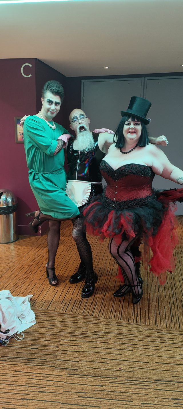 Rocky Horror Show, Rocky Horror Picture Show, RHS, RHPS, Derngate Theatre, Rocky Horror, Frank N Furter, Richard O'Brien, Tim Curry, Plus Size Adventures, Plus Size Antics, Dressing Up, Interactive Theatre, Musicals, Corset Story, Corset Wearer, Plus Size Corset, Nights at the Theatre, 