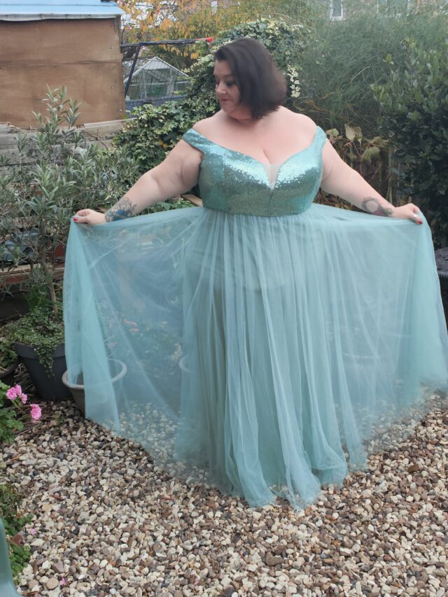 Ever Pretty, Ever Pretty Dress, Ever Pretty Gown, Sequin Gown, Tulle Gown, Plus Size Gown, Plus Size Evening Dress, Plus Size Party Dress, Plus Size Christmas Dress, Size 26 Style, Plus Size Blogger, Plus Size, Writer, Plus Size Adventures