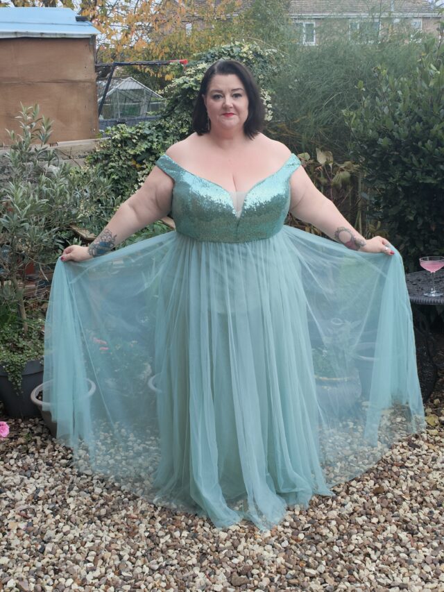 Ever Pretty, Ever Pretty Dress, Ever Pretty Gown, Sequin Gown, Tulle Gown, Plus Size Gown, Plus Size Evening Dress, Plus Size Party Dress, Plus Size Christmas Dress, Size 26 Style, Plus Size Blogger, Plus Size, Writer, Plus Size Adventures