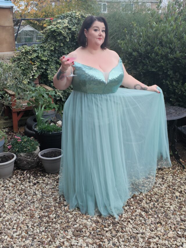 Ever Pretty, Ever Pretty Dress, Ever Pretty Gown, Sequin Gown, Tulle Gown, Plus Size Gown, Plus Size Evening Dress, Plus Size Party Dress, Plus Size Christmas Dress, Size 26 Style, Plus Size Blogger, Plus Size, Writer, Plus Size Adventures